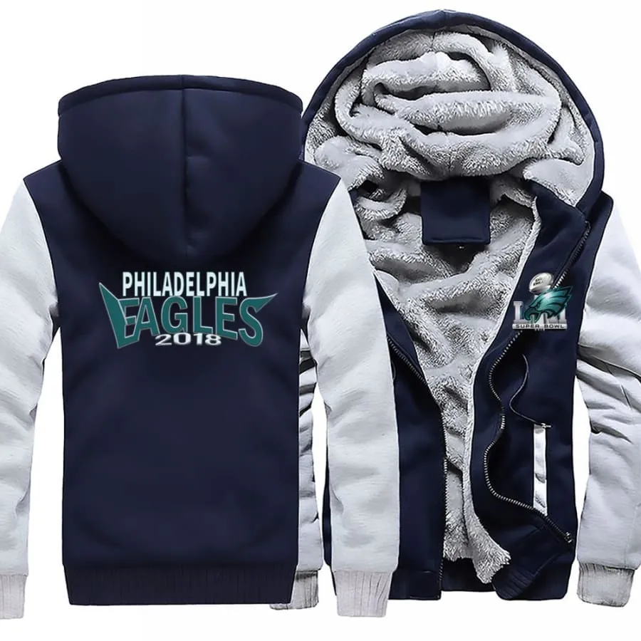 Philadelphia fans Jacket| nfl super bowl eagles Fan Varsity Jacket| Winter Coat (4 Colors)