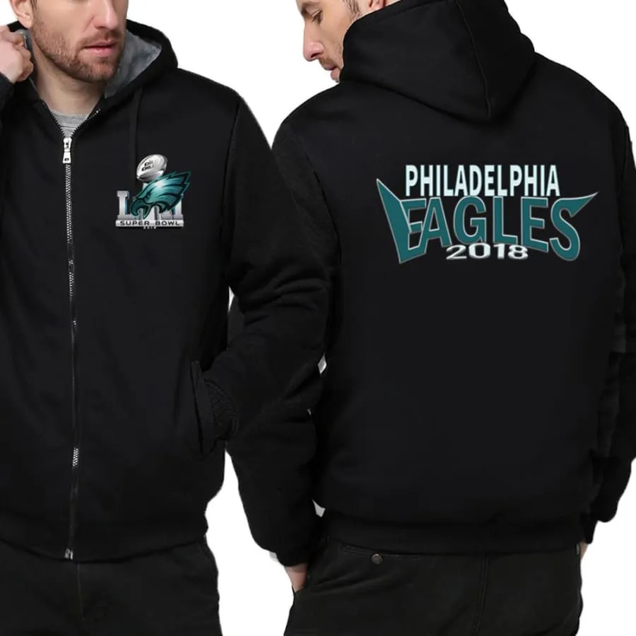 Philadelphia fans Jacket| nfl super bowl eagles Fan Varsity Jacket| Winter Coat (4 Colors)