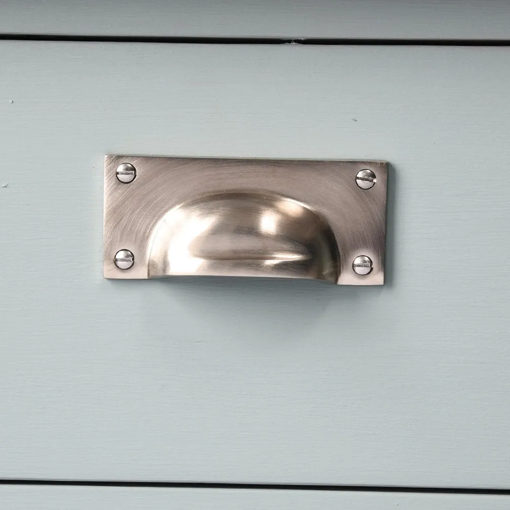 Satin Nickel Hooded Drawer Handle