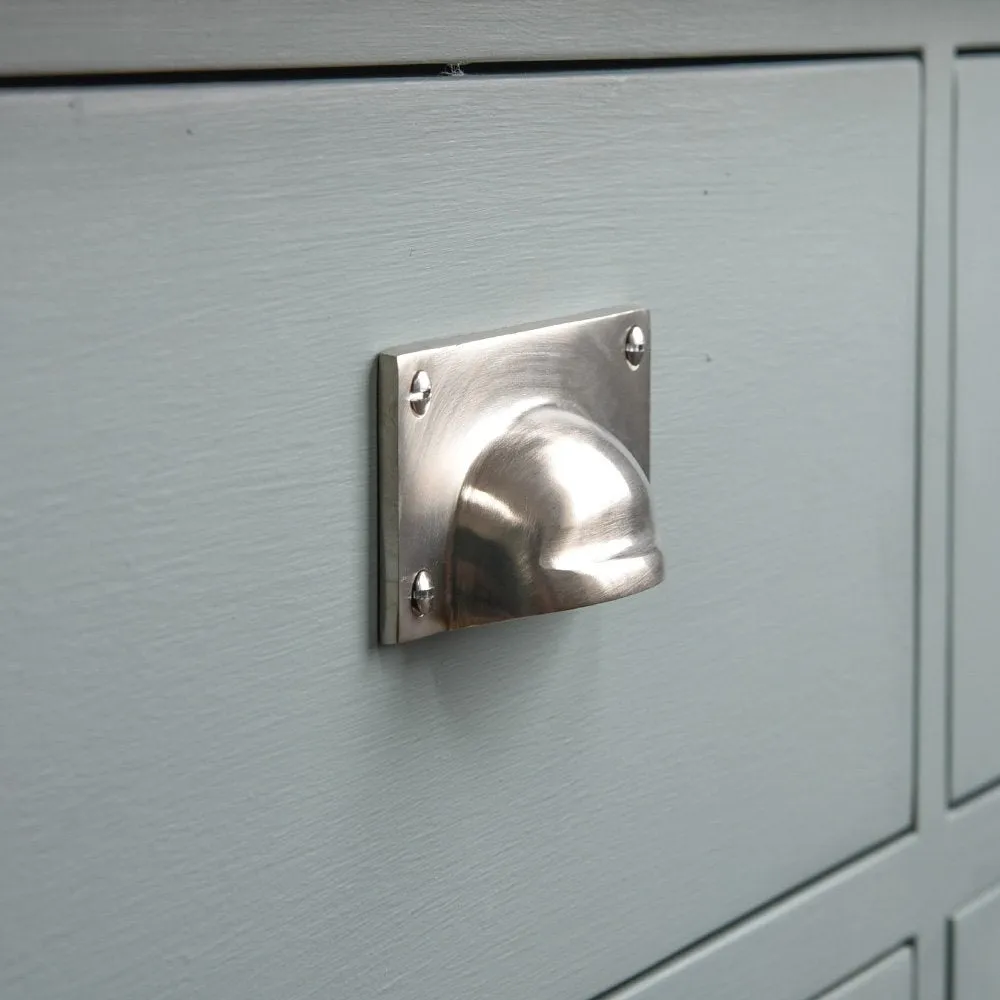 Satin Nickel Hooded Drawer Handle