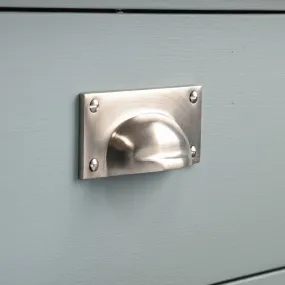 Satin Nickel Hooded Drawer Handle