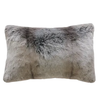 Silver Marten Faux Fur Cushion