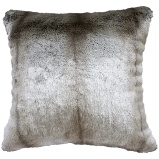 Silver Marten Faux Fur Cushion