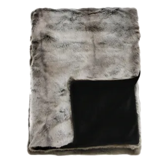 Silver Marten Faux Fur Cushion