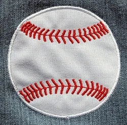 Softball Baseball Applique Sports Ball