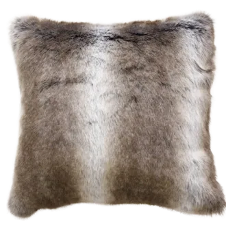 Striped Elk Faux Fur Rect