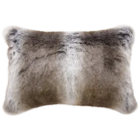 Striped Elk Faux Fur Rect