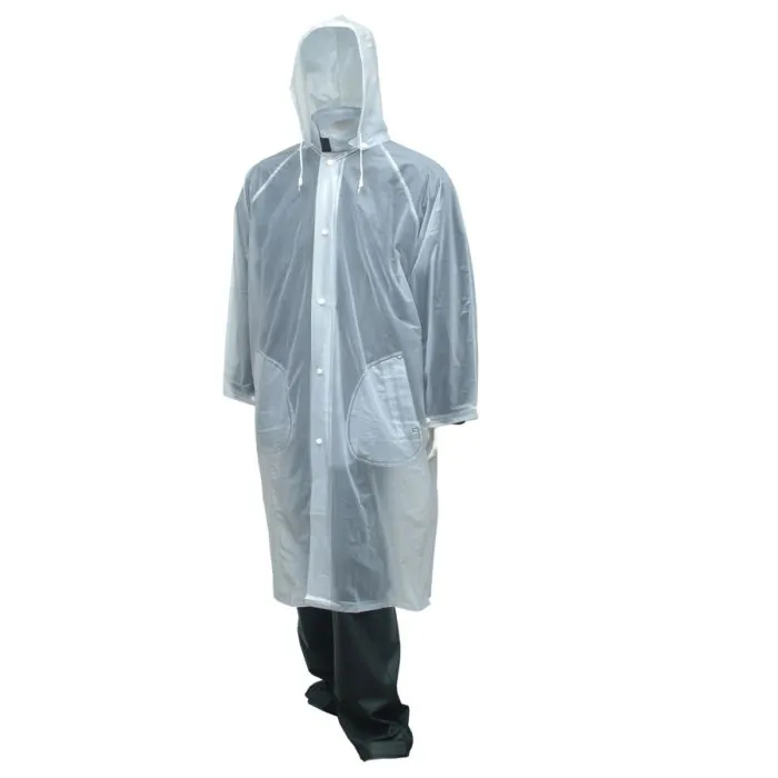 TINGLEY RUBBER CORP C61210.LG Tuff-Enuff Coat, Clear, Large, 1 Each