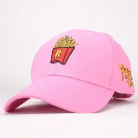 Trendy Cartoon Chips Letters Embroidery Baseball Hat For Women - Pink