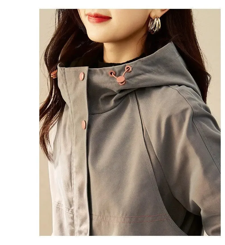 Women's Spring And Autumn Windbreaker Korean Fashion jacket